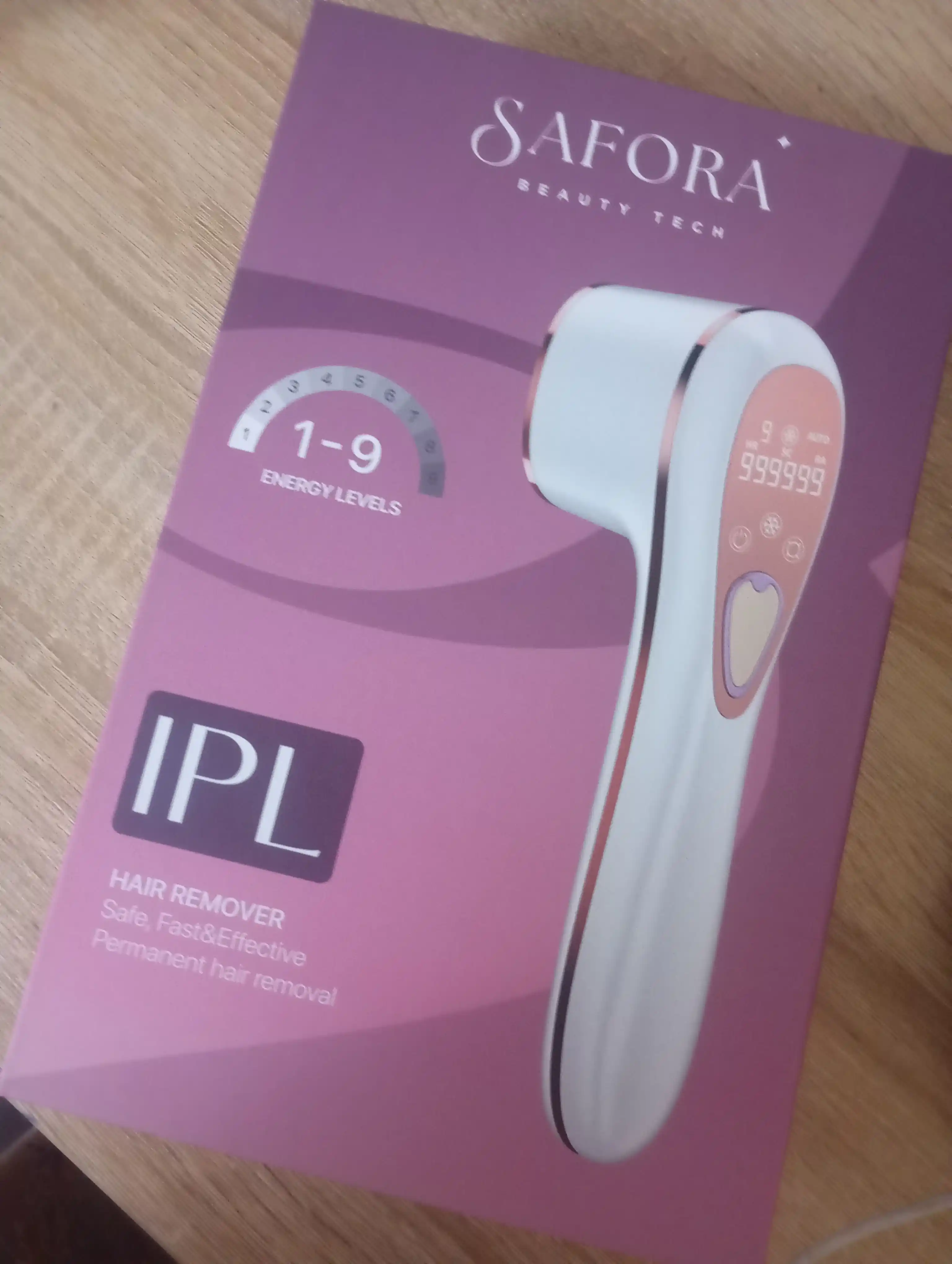 Lazerni epilyator Safora, fotoepilator va lazerli depilyator yuz va tana uchun