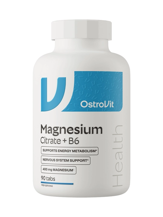 OstroVit Magniy Sitrat 400 mg + B6, 90 ta tabletka