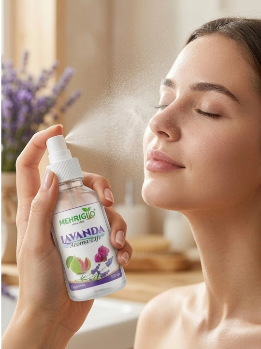 Mehrigiyo Lavanda Aroma-Life tabiiy gidrolat sprey, yuz va badan uchun tonik, 100 ml