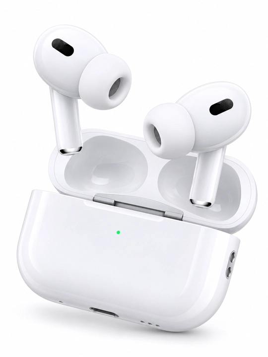 Simsiz quloqchin Pro 2, Bluetooth, zaryadlash qutisi bilan, oq rang