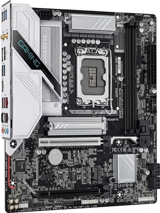 Ona plata GIGABYTE B860M GAMING WIFI6, LGA 1851, DDR5, PCIe 5.0, Wi-Fi 6, mATX, oyin uchun