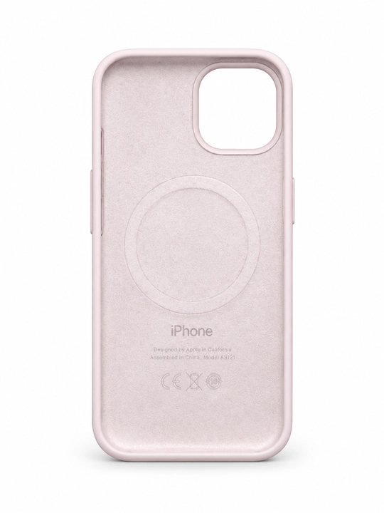 Apple iPhone 15 uchun silikon, nafis pushti rangli g‘ilof