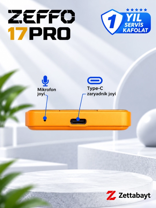 Смартфон Zeffo 17 Pro, Android, Play Market, Telegram, Instagram, YouTube, сенсорный