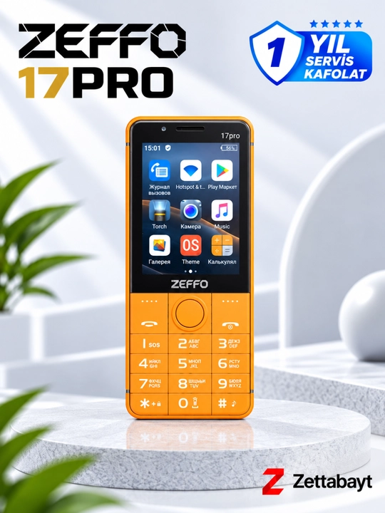 Смартфон Zeffo 17 Pro, Android, Play Market, Telegram, Instagram, YouTube, сенсорный