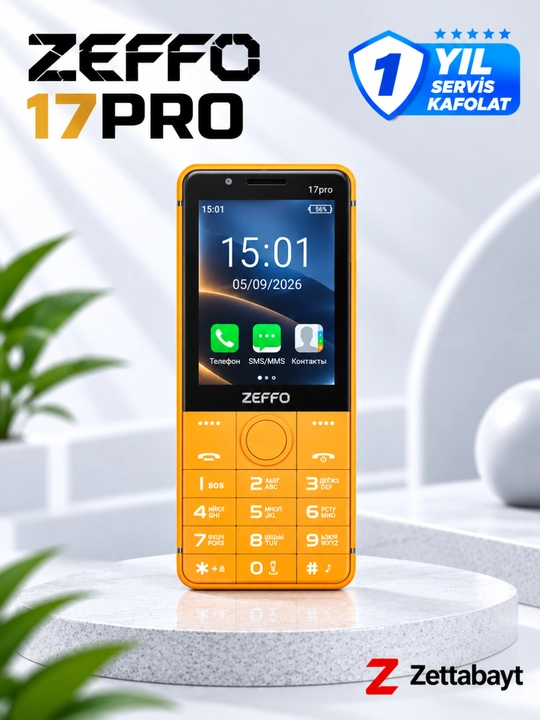 Смартфон Zeffo 17 Pro, Android, Play Market, Telegram, Instagram, YouTube, сенсорный