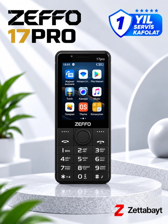 Смартфон Zeffo 17 Pro, Android, Play Market, Telegram, Instagram, YouTube, сенсорный