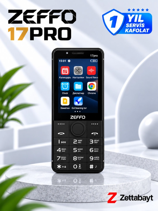 Смартфон Zeffo 17 Pro, Android, Play Market, Telegram, Instagram, YouTube, сенсорный