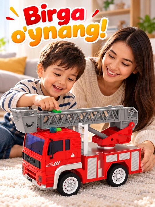 Игрушечный служебный транспорт для детей, машинки и спецтехника