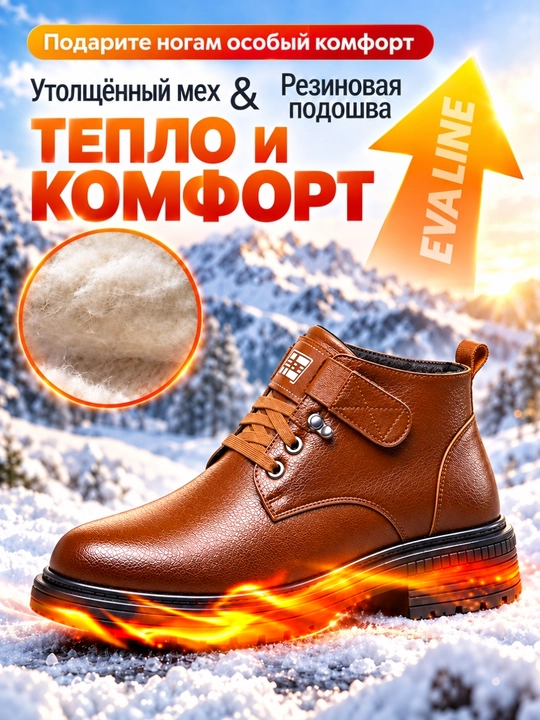 Erkaklar uchun qishki mo‘ynali etiklar, Malomerka — bir o‘lcham kattaroq tanlang
