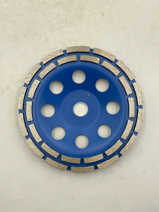 BIYOTI beton va tosh uchun olmosli silliqlash kosasi, ikki qatorli, 115/180 mm