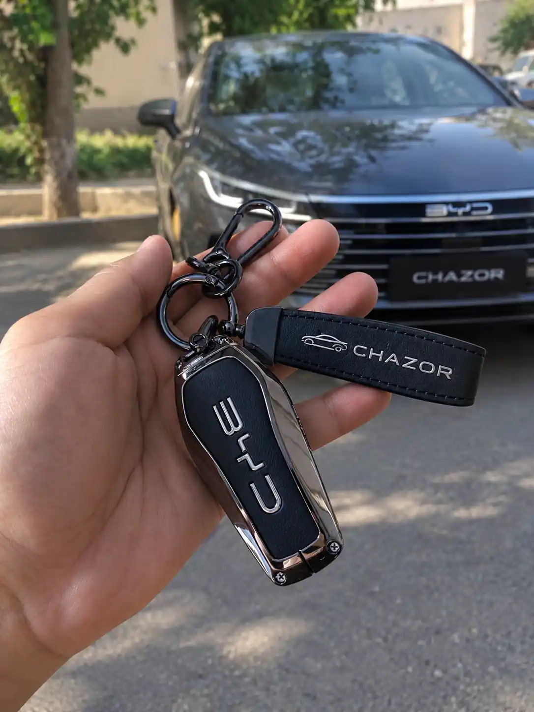 Кожаный чехол для ключа BYD