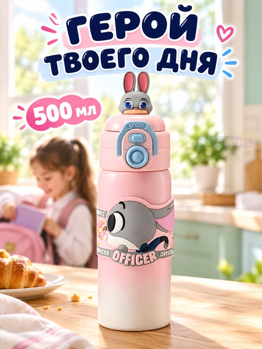 “Zootopia” Slyfox Nick Wilde termokrujkasi, 500 ml