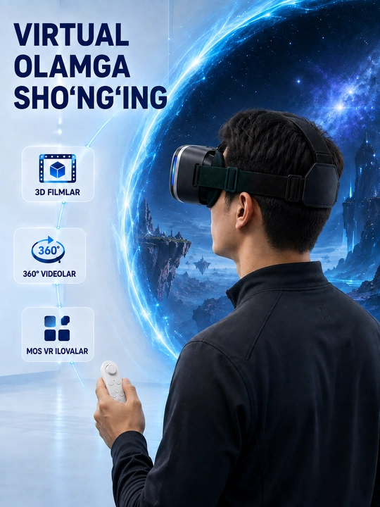 Virtual ko'zoynaklar VR Shinecon, virtual reallik vr shinecon