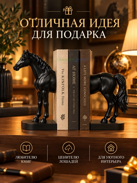 Подставка для книг "Лошадь" (2 части)