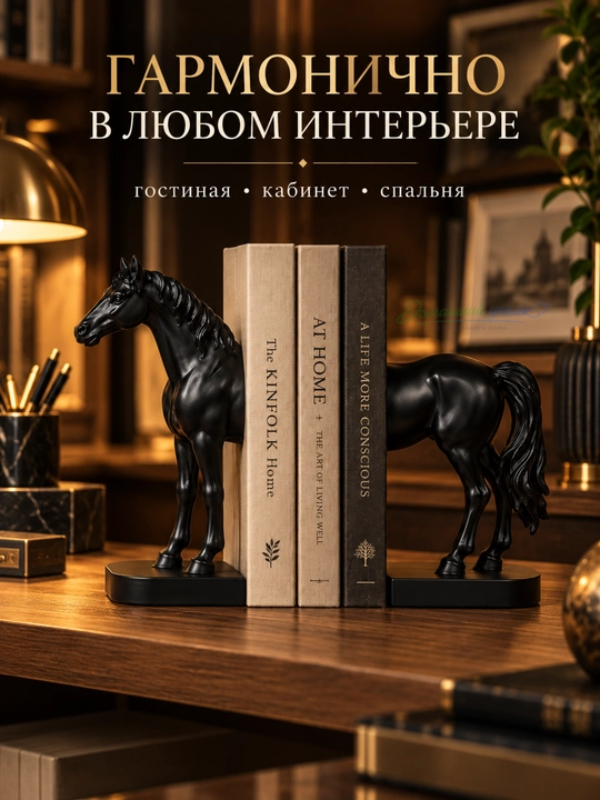Подставка для книг "Лошадь" (2 части)