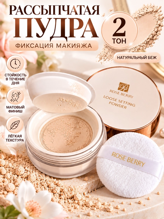 Makiyaj uchun upa, professional upa matli, maydalangan upa yuz uchun - 