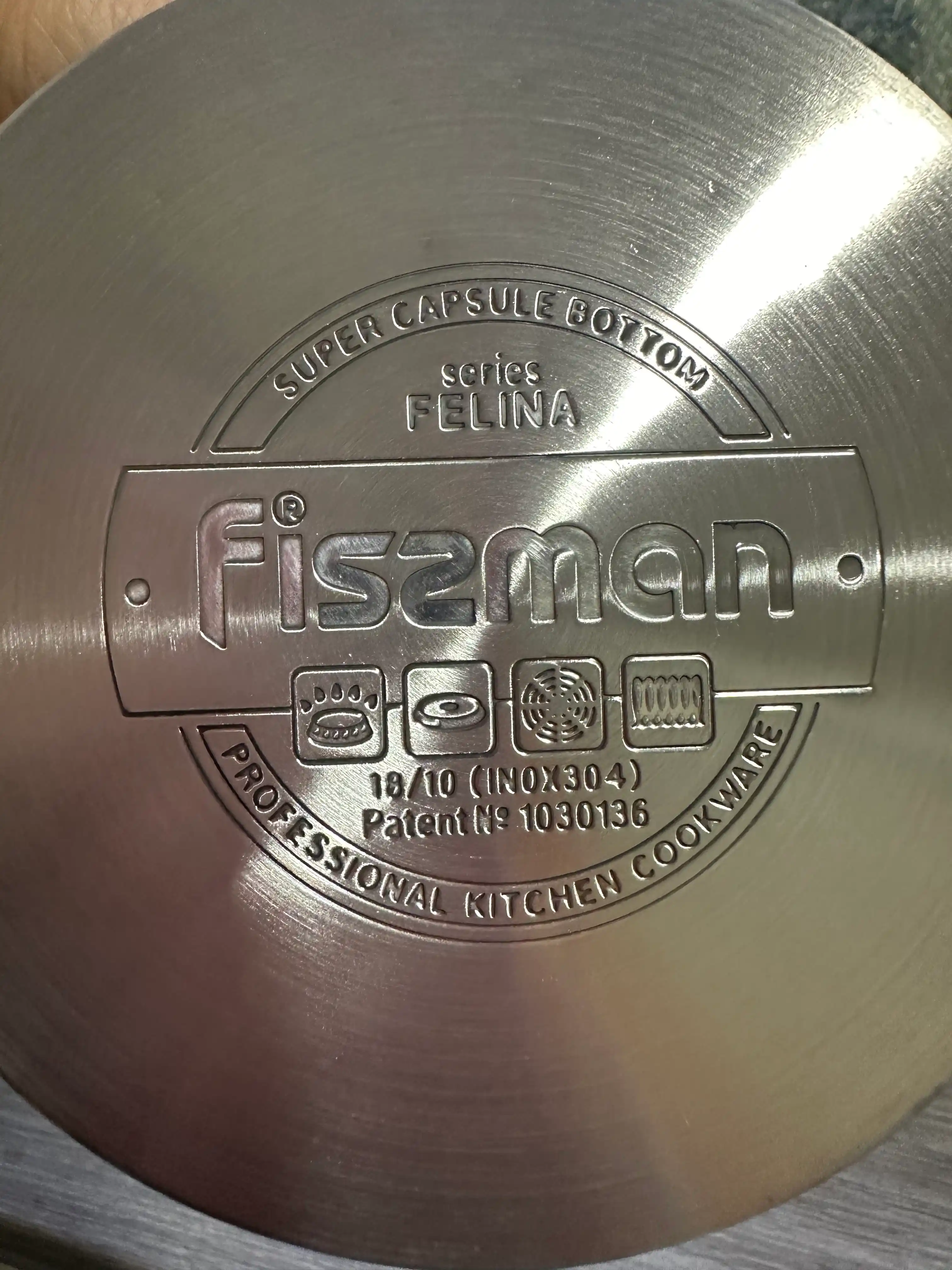 Ковш с крышкой FISSMAN FELINA 2,1л из нержавеющей стали для готовки