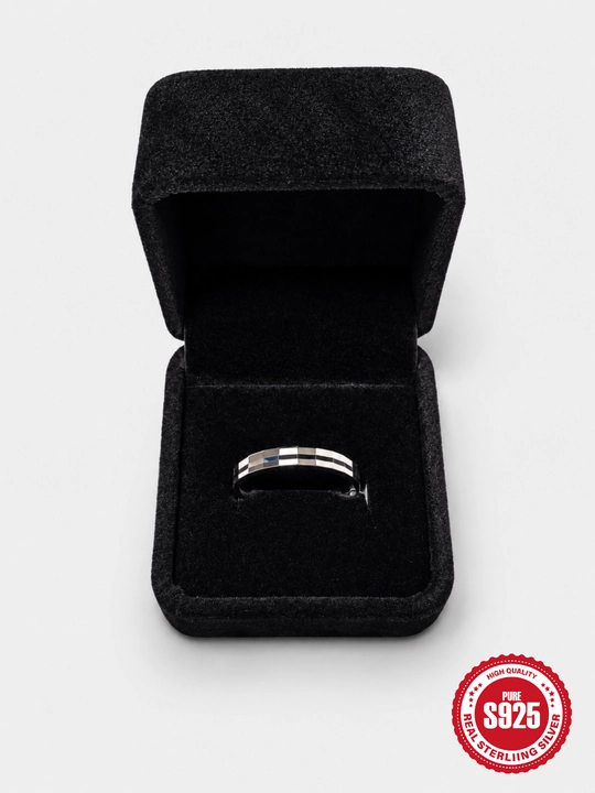 SILVERME Парные кольца, серебро 925 пробы, с камнем MOISSANITE, родиевое покрытие