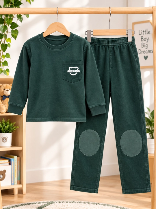 O‘g‘il va qiz bolalar uchun pijama, uy, bolalar bog‘chasi uchun, yumshoq kashmiri, 100% paxta