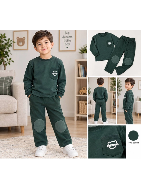 O‘g‘il va qiz bolalar uchun pijama, uy, bolalar bog‘chasi uchun, yumshoq kashmiri, 100% paxta