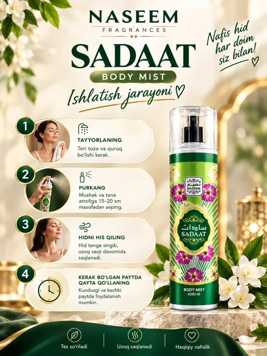 Спрей для тела Lamsa Naseem Body Mist 250 мл