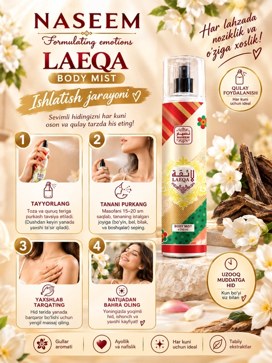 Спрей для тела Lamsa Naseem Body Mist 250 мл