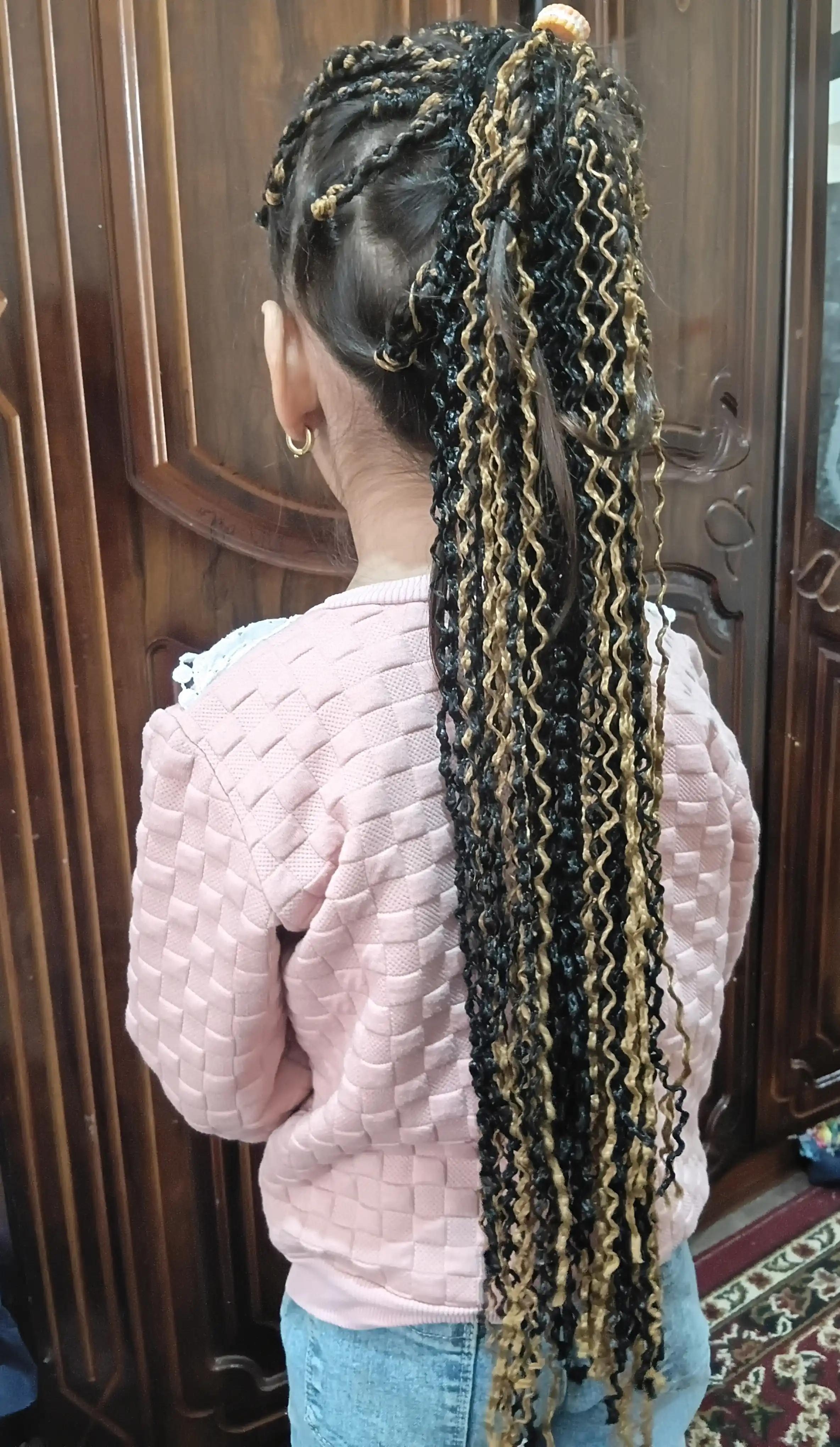 Makaron ipli Braid soch to'plami zizi gafri ipli soch 55-60 tagacha+MAXSUS SOʻVGʻASI BILAN