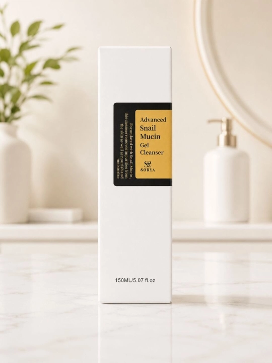 SORYA Advanced Snail Mucin Gel Cleanser — Гель для умывания с муцином улитки, 150 мл - 