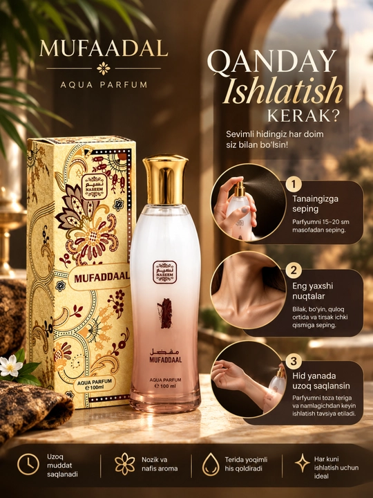Ayollar uchun atirlar Zahra 100 ml