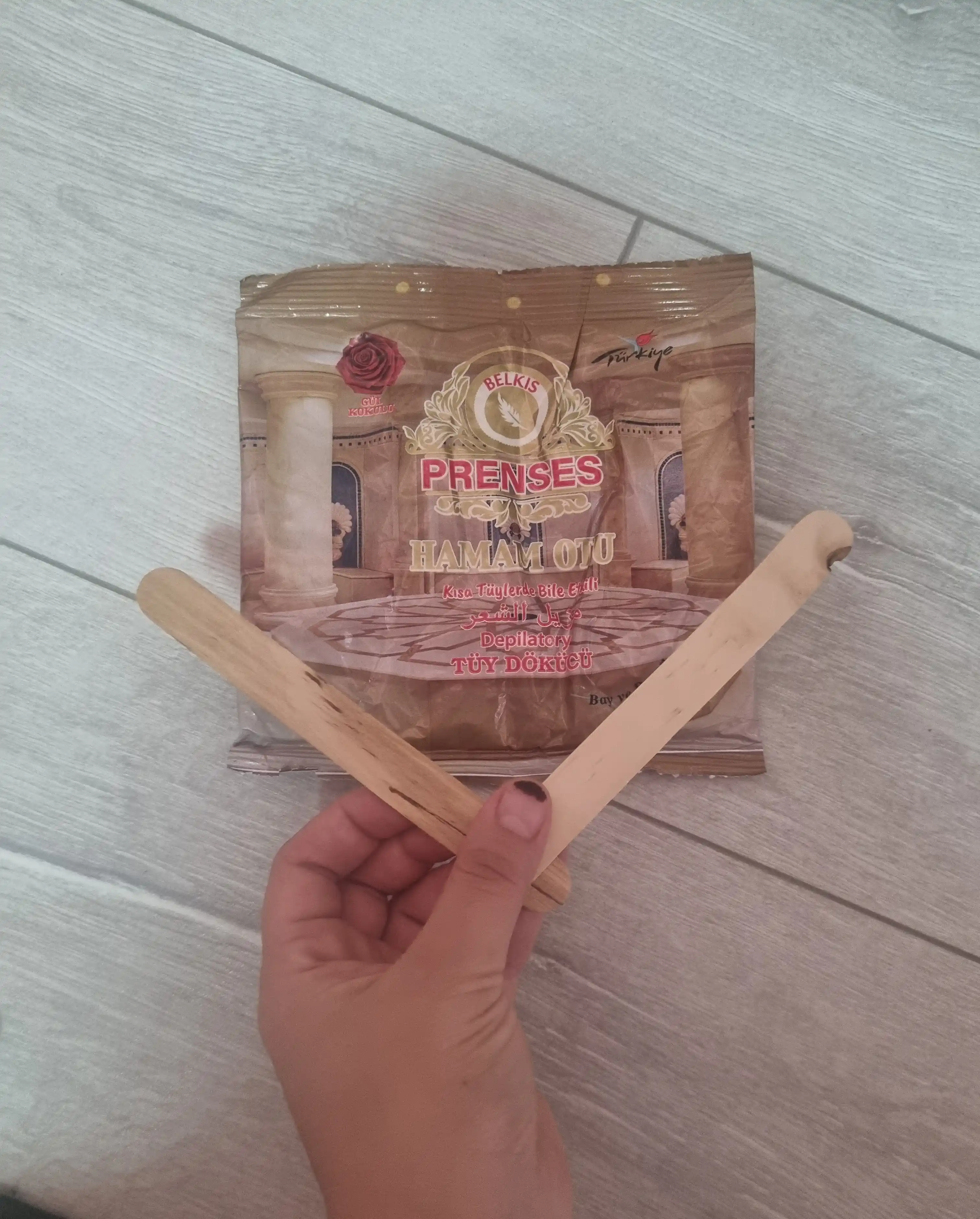 Lazer Lux, depilatsiya kukuni "Hurrem"tuklarni ketkazuvchi kukun, 150 g + 2 dona tayoqcha
