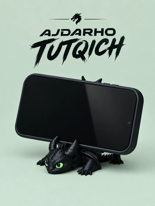 Подставка для телефона, 3D дракон