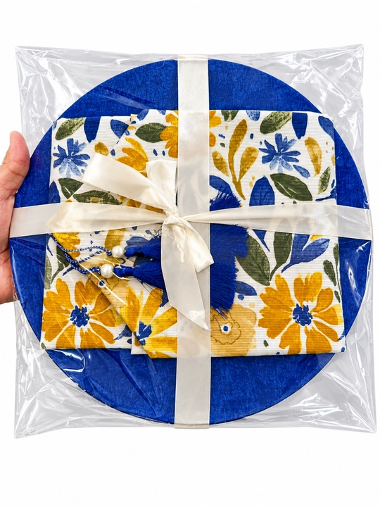 Раннер 177×40см и подтарелники 31см из Турецкой ткани Duck, подарочная скатерть, дастурхон