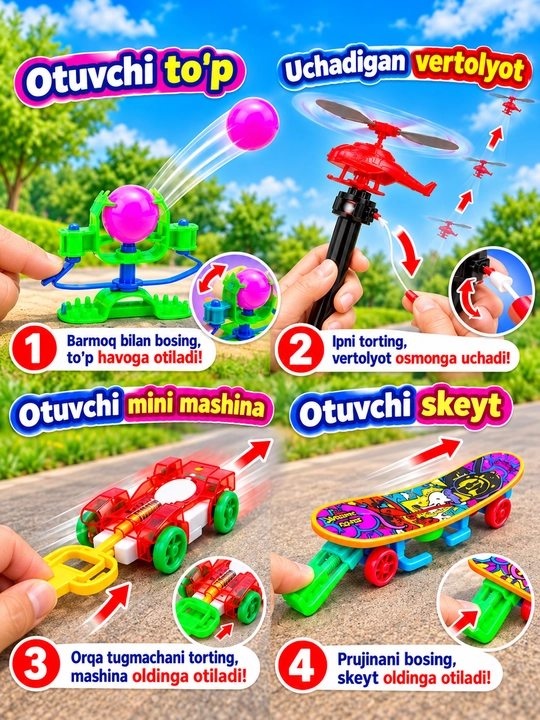 4 в 1 — Набор подвижных игрушек для детей, развлекательные игрушки для детей - 