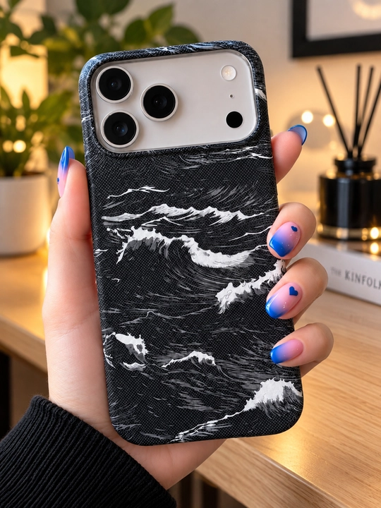 Жесткий чехол из карбона для iPhone X, XR, 11, 12, 13, 14, 15, 16, 17 Pro, Pro Max - 