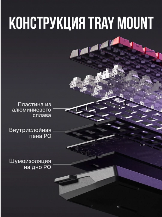 Игровая клавиатура Aula WIN60 HE 60%, магнитная, 8000 Гц, Hall Effect, черная