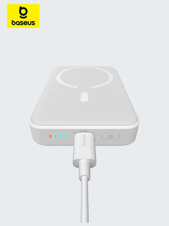 Baseus MagSafe tashqi akkumulyatori, 10000 mA/soat simsiz zaryadlash imkoniyati