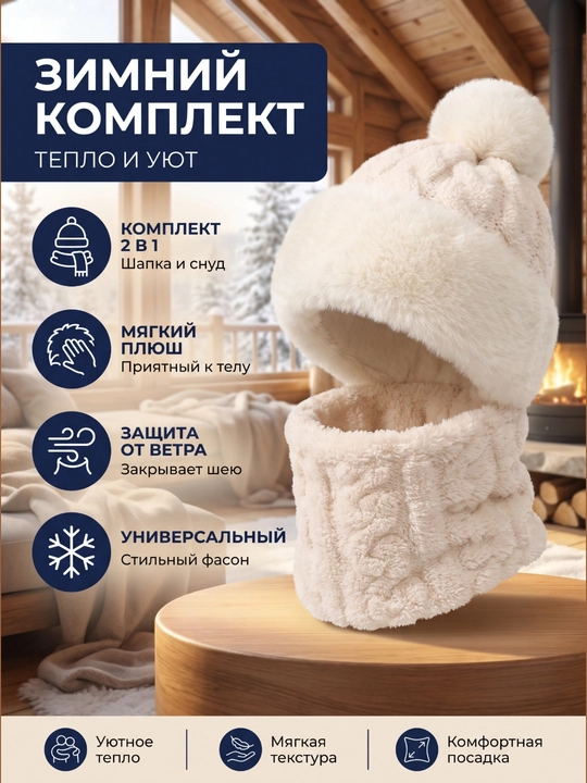 Bolalar va ayollar uchun har xil ko`rinishdagi qishki qalpoq, perchatka va snud