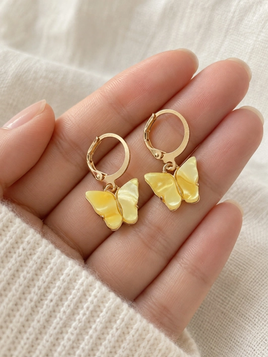 Серьги женские с бабочками