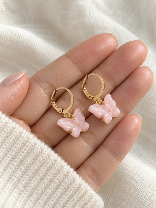 Серьги женские с бабочками