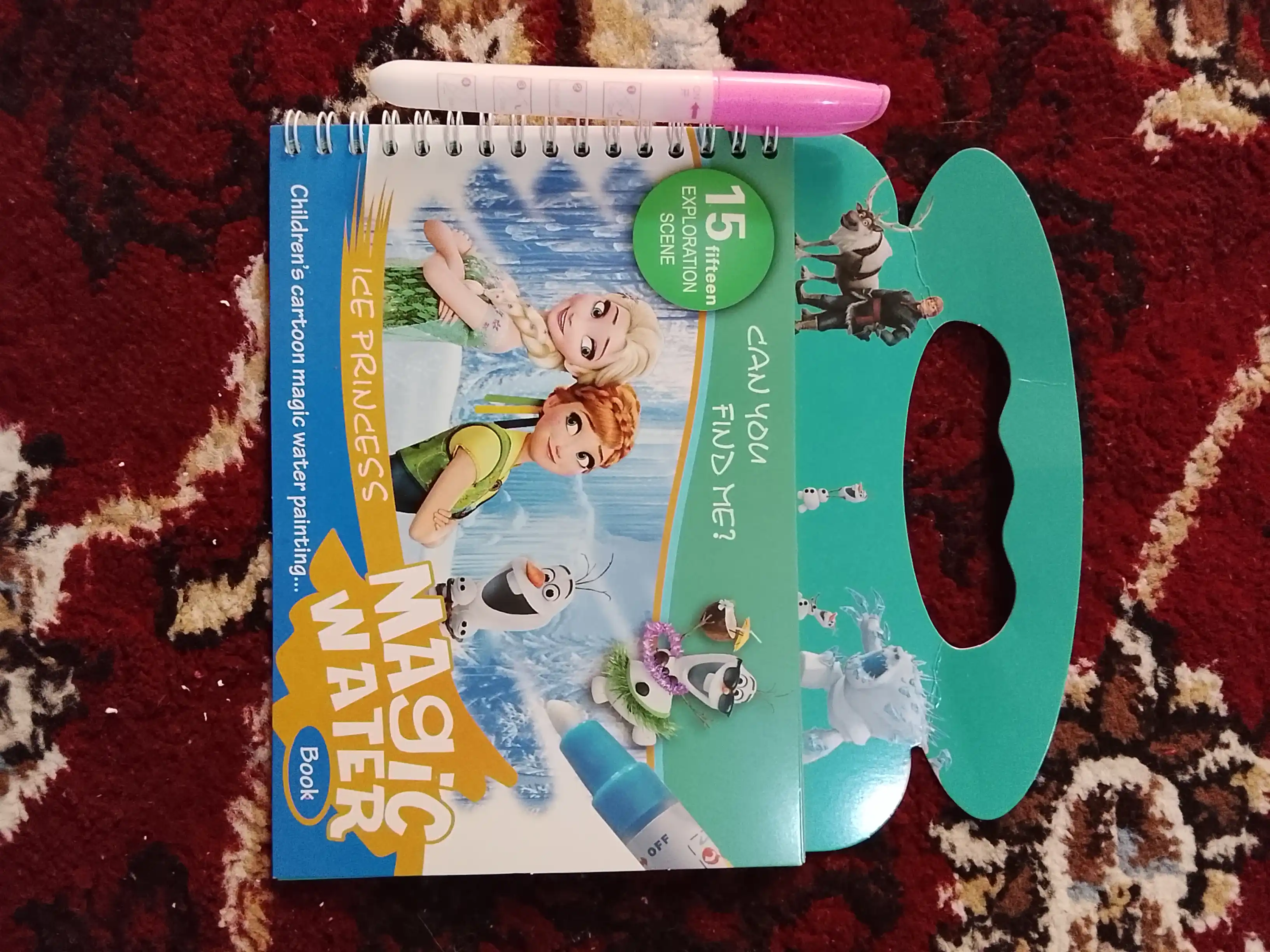 Qayta foydalanish mumkin bo‘lgan bolalar uchun suvli bo‘yash kitobi Magic Water Book
