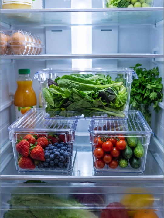 Набор контейнеров для хранения продуктов в холодильнике, 3 л, 5 л и 6,6 л