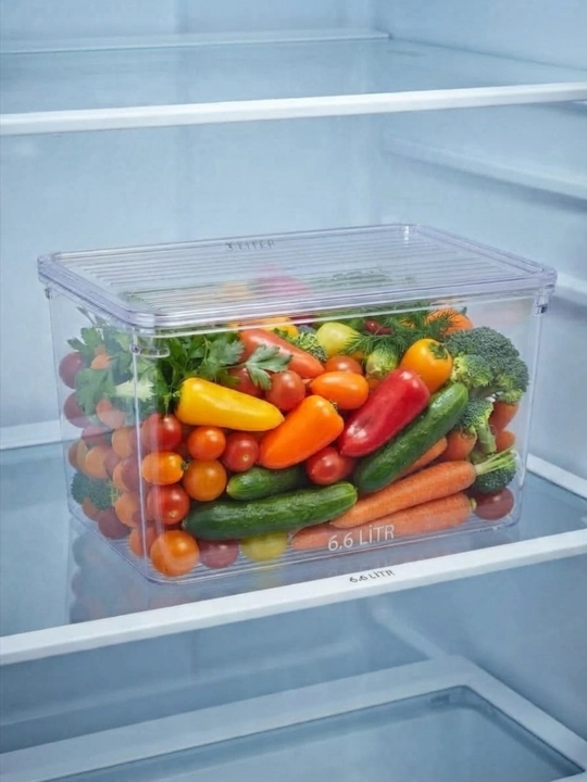 Набор контейнеров для хранения продуктов в холодильнике, 3 л, 5 л и 6,6 л