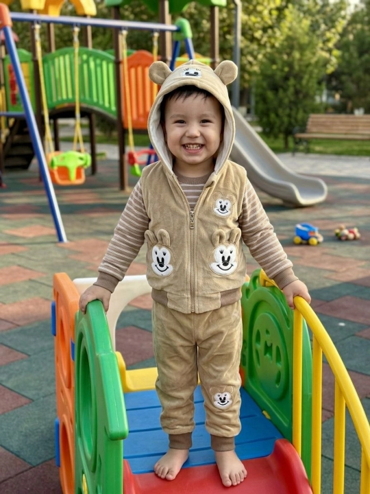 Трёхпредметный комплект одежды для детей 2–5 лет на осень и зиму, костюм-тройка - 