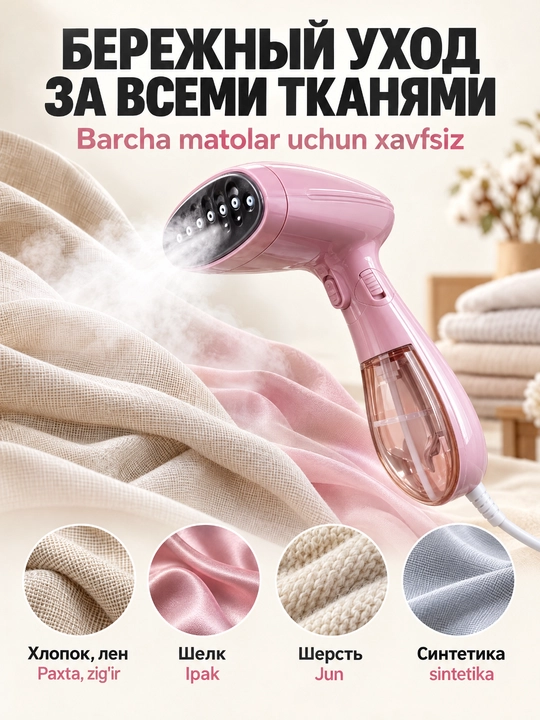 Ручной отпариватель Sokany SK-3060, 1500 Вт, резервуар 130 мл для одежды