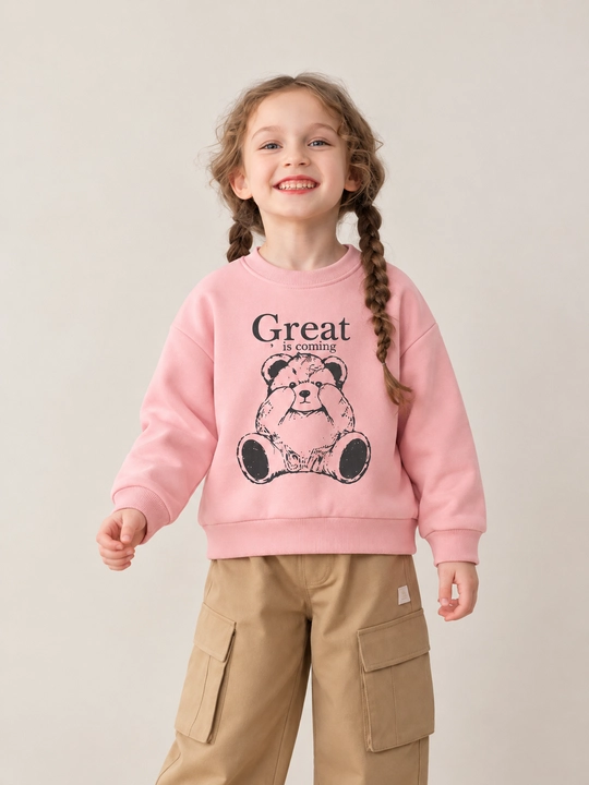 Комплект из двух предметов для девочек, свитшот,брюки,2–6 лет