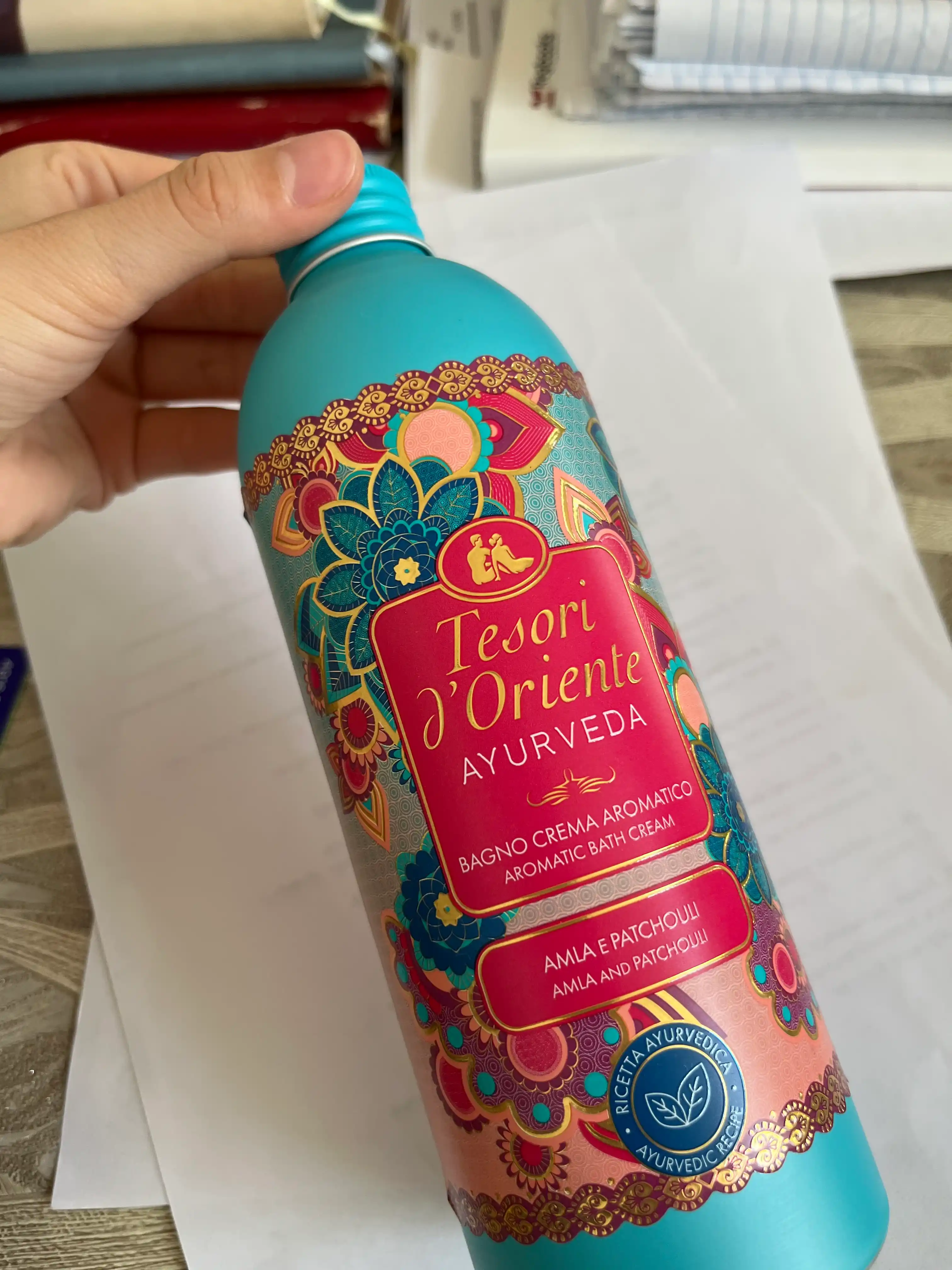 Гель для душа Tesori d’Oriente Ayurveda, масло амлы и пачули, 500 мл