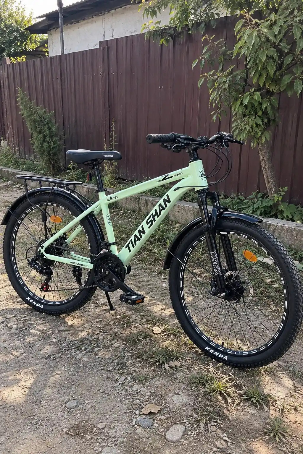 TIAN SHAN 26 dyuymli alyuminiy velosiped - 24 tezlik, diskli tormoz, tog‘ velosipedi