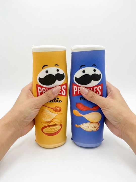 Pringles chips bankasi shaklidagi antistress skvish o'yinchoq, syurpriz
