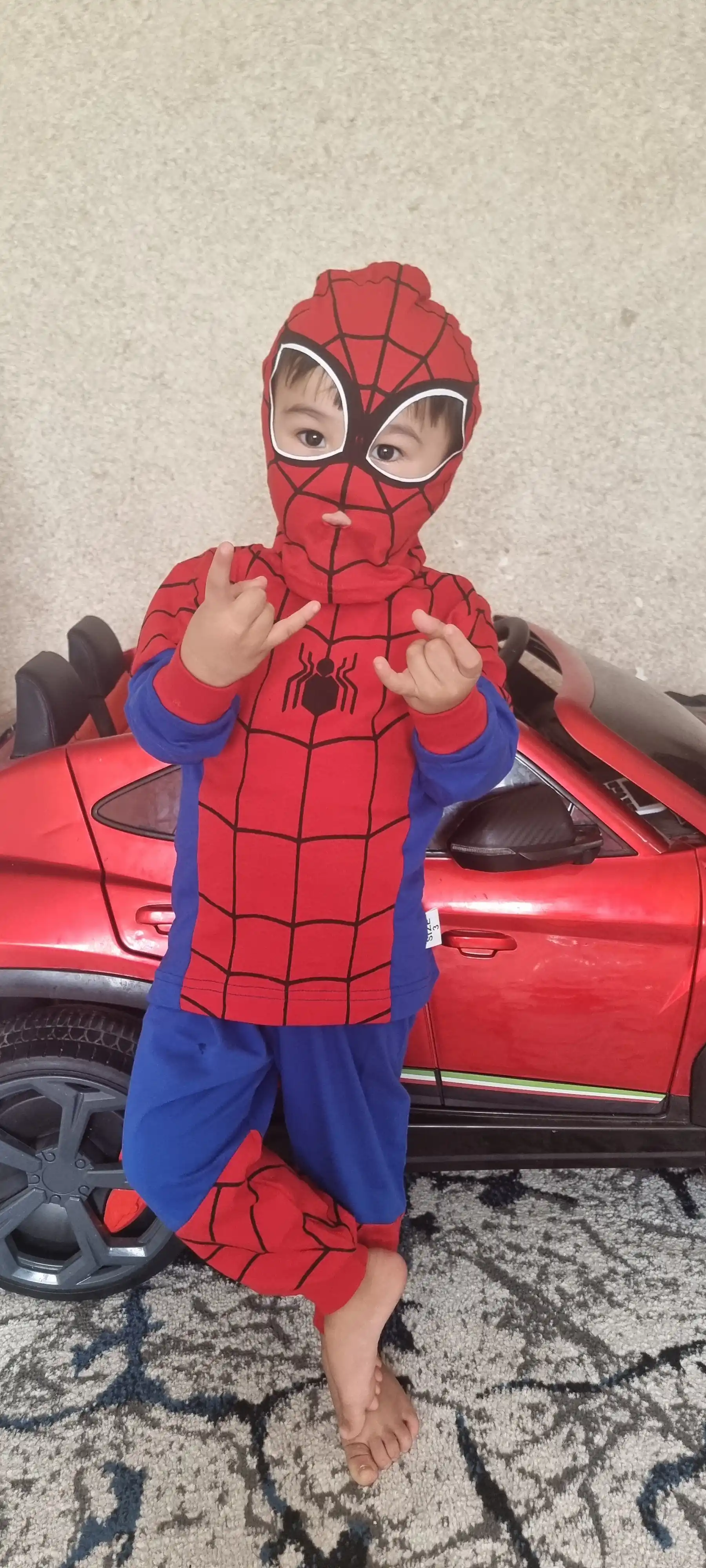 O'rgimchak odam (SPIDERMAN) 98% paxtadan kiyimi, superqahramonlar