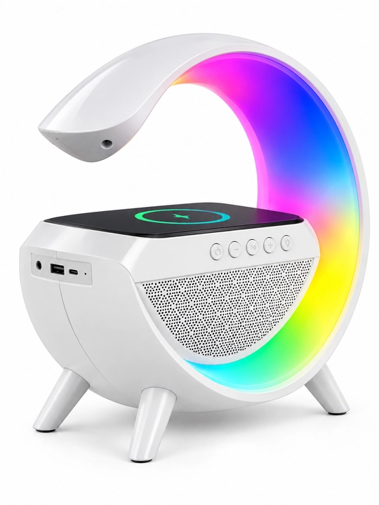 Bluetooth RGB kolonka, simsiz zaryadlash bilan